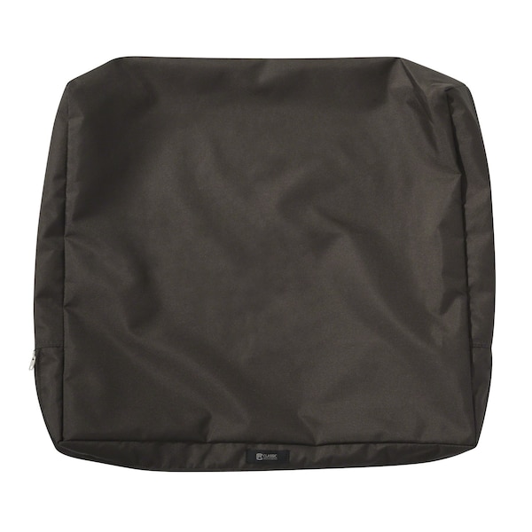 Classic Accessories Ravenna Water-Resistant 25x22x4" Patio Back Cushion Cover, Espresso 60-360-016601-RT - main